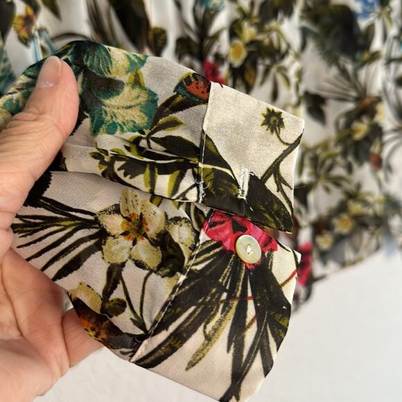 Anthropologie Meadow Rue Top Crochet Bib Sheer Forest Fairy Fall Wildflower XS - Picture 4 of 6